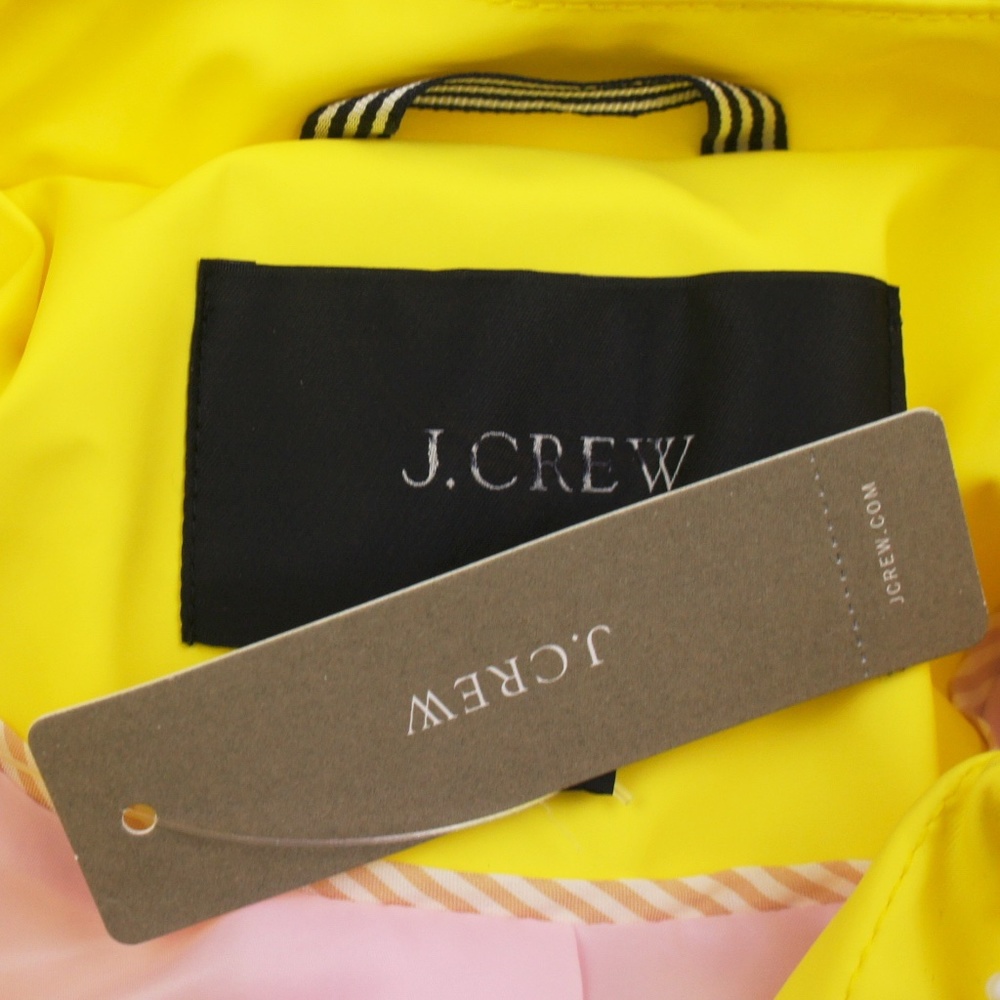 New JCREW Rubberized Raincoat in Dazzling Sun - Picture 4 of 4